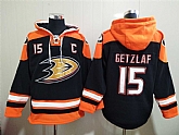 Anaheim Ducks 15 Ryan Getzlaf Black All Stitched Pullover Hoodie,baseball caps,new era cap wholesale,wholesale hats